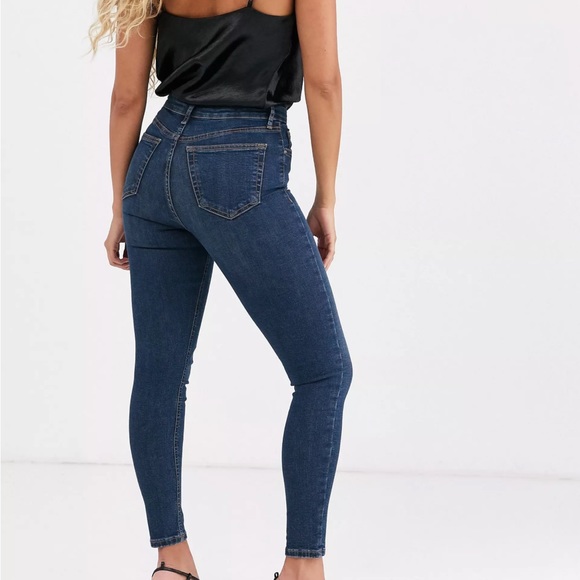 COPY - TOPSHOP Jamie Skinny Jeans in Indigo, Size W30/L30 - Picture 4 of 7